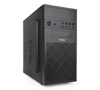 TOOQ TQC-4701-SP - Case Minitorre Micro-ATX “ISOBOX ULTRA”, Alimentatore ATX da 500W, 2× USB-A 3.0, 1× USB-A 2.0, 1× USB-C, Audio HD, Microfono