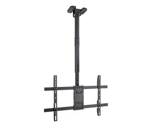 TooQ LPCE1186TSLI-B Supporto da soffitto per monitor/TV 43"-86" Nero