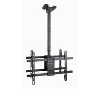 TooQ LPCE2286TSLI-B Supporto da soffitto per 2 schermi 43"-86" Nero