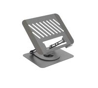 TOOQ PH-DAFNE-G - Supporto elevatore con rotazione a 360° e regolabile, per dispositivi da 11” a 17”, colore grigio scuro