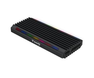 TooQ Shinobi Custodia SSD esterna M.2 NGFF/NVMe USB-C 3.1 Gen2 RGB Nero