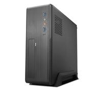 TooQ Custodia per PC TQC-3006DU3C – 2x USB 3.0, lettore schede laterale, 500 W, nero