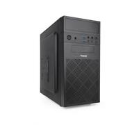 TOOQ TQC-4701-SP - Case Minitorre Micro-ATX “ISOBOX ULTRA”, Alimentatore ATX da 500W, 2× USB-A 3.0, 1× USB-A 2.0, 1× USB-C, Audio HD, Microfono