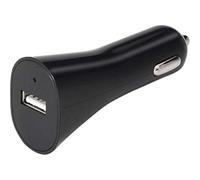 TooQ TQCC-1501 - Caricabatteria da auto USB (5V - 1 A, 5 W), certificazione CE e RoHS, per dispositivi USB, (DC 12-24V), colore nero