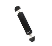 TOOQ TQE-2240B - Scatola esterna USB-C/M + USB-A/M per SSD M.2 NGFF/NVMe, nero