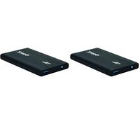 TooQ TQE-2524B Enclosure HDD 2.5" Nero storage drive enclosure, Hard disk meccanico (Confezione da 2)
