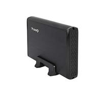 TooQ TQE-3509B - HDD da 3,5", (SATA I/II/III/III, USB 2.0), alluminio, indicatore LED, nero, 250 grs.