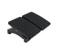 TOOQ TQFR0604-B - Poggiapiedi regolabile in altezza e inclinazione, Nero