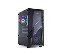 Tooq Caja Semitorre Gaming Tqgcc102-B "Biohazard" - Color Negro