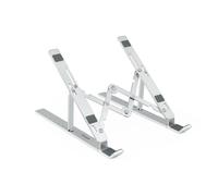 Supporto elevatore per laptop tablet e libri, colore argento #1