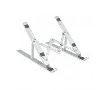 Supporto elevatore per laptop tablet e libri, colore argento #1