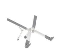 TOOQ TQLRS0036-AL - Supporto elevatore pieghevole in alluminio per portatili, Argento