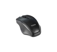 MOUSE WIRELESS TOOQ TQMW-1102-B, Collegamento Cablato, Senza fili, Scrolling a Rotella, Risoluzione max 1600 dpi, forma ergonomica, Nero