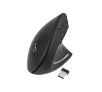 MOUSE WIRELESS TOOQ TQMWG-1104-B, Collegamento Cablato, Senza fili, Scrolling a Rotella, Risoluzione max 3200 dpi, forma ergonomica, Nero