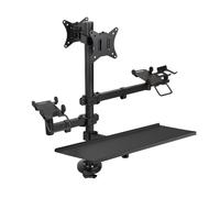 TOOQ TQPM0003 - Supporto da Scrivania per Terminale di Vendita POS/Stampante/Schermi 17”-32” / Terminale/Lettore/Tastiera