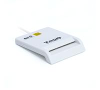 TooQ Lettore esterno DNIE TQR-210W per ID elettronico e Smart Card USB 2.0 Bianco