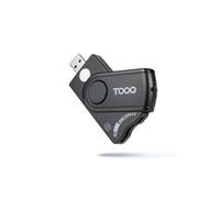 TOOQ TQR-3012B - Lettore di Smart Card, Carta d’Identità Elettronica, SIM, SD, SF, USB-A, Colore Nero