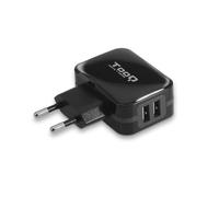 TooQ TQWC-1S02 Caricatore da muro 2xUSB 5V 3.4A 17W Nero