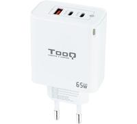 TooQ - TQWC-GANQC2PD65WT Caricabatterie per dispositivi mobili Universale Bianco AC Ricarica rapida Interno