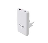 Caricatore universale TooQ TQWC-GANSL65W1A1C GaN 65W USB-C/PD USB-A/QC Bianco