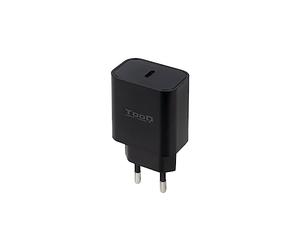 TOOQ TQWC-PDUSBC20B - Caricatore da parete con porta USB C da 20W con PD 3.0, compatibile con iPhone, iPad, AirPods, Huawei, Xiaomi e altro, colore nero