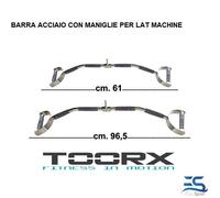 Toorx Barra Lat Machine con 2 maniglie 61 cm o 96.5 cm trazioni panche stazioni