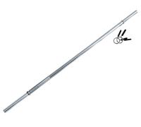 Toorx Bilanciere Dritto 180 cm Liscio Ø25mm Barra Pesi in Acciaio Cromato 1,8 mt
