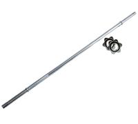 Toorx Bilanciere in Acciaio Cromato 215cm Asta Porta Pesi con Chiusura a Vite