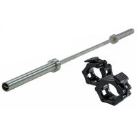 Toorx Bilanciere Olimpionico 220cm Carico Max 320kg + Ferma Dischi Safe Lock