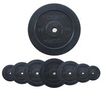 Toorx Disco ghisa nero bilancieri foro Ø25 mm pesi da da 0,5 a 20 kg TRI GRIP