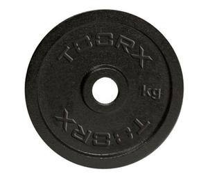 Toorx Disco Ghisa Nera Pesi Palestra con foro 25 26 mm Dischi Bilanciere Manubri