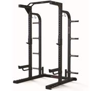 Toorx Half Rack con 8 Barre in Acciaio per Elastici e Traliccio multipresa Super