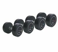 Toorx Set Coppie Manubri Professional In Uretano Da 4 A 24Kg Nero