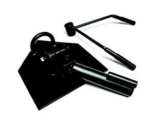 Toorx piattaforma Total Core Con Base e mangilia t-bar allenamento fitness Nero