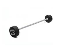 Toorx Professional Line Bilanciere Precaricato Dritto Cromo Nero per Pesistica