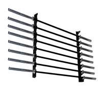 Toorx Rastrelliera porta bilancieri a parete 8 posti Espositore Rack a muro