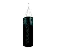 Toorx Sacco Boxe Evo in ecopelle peso 30 kg con 4 catene e gancio girevole Nero