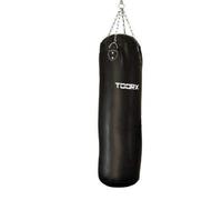 Toorx Sacco Boxe absolute in ecopelle peso 30 kg con 4 catene e gancio Nero