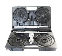 Toorx Valigetta Pesi Ghisa 20 Kg Kit 2 Manubri Componibili + Dischi foro 25 mm