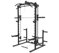 Toorx WLX-90 [Smith Machine Power Rack Stazione Sollevamento Pesi] Multifunzionale con Cavi Pulley Lat Machine Squat Rack Chin Up Barra Tricipiti Allenamento Forza Casa Palestra