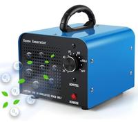 TOOSOAR Generatore di Ozono Professionale 60000mg/h, Purificatore d'aria Industriale Portatile, Ozonizzatore Purificatore d'Aria Ozono con 60 Min Timer, Macchina Ozono per Sanificare Casa e Auto