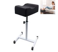 TOOSOAR Poggiapiedi Pedicure, Altezza Regolabile Sedia Poggiapiedi Pedicure, per il Supporto gGamba Salone di Bellezza e Salone del Chiodo (Nero)