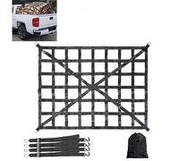 TOOSOAR Rete per Area di Carico,Rete per Rimorchi, Rete di Carico Regolabile, Organizzatore di Rete di Carico, Rete di Fissaggio del Carico per Rimorchi di Pick-Up SUV, 167cm x 127cm