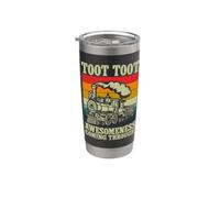 Toot Toot impressionante arrivando attraverso Train Conductor Bicchiere termico in acciaio inox doppia parete