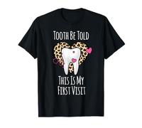 Tooth Be Told, Questa è la mia Prima Visita, Grazioso Design Leopardato Maglietta