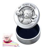 Tooth Case for Kids Zinc Alloy Teeth Kepsakes Case Container Organizer