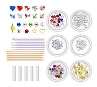 Tooth Gem Kit - Do It Yourself Crystal Tooth Jewelry Set for Festivals Cosplay Prom Weddings Photoshoots Dance Nights Casual Outings and Special Events, Sparkling Smile Decoration Kit