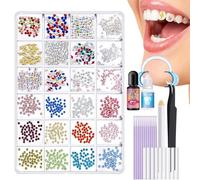 Tooth Gem Kit, Professional Cosmetic Accessory Set, Temporary Filling Repair & Decoration Tool, Compatto Enhancement for Chips, Crack, Restoration and Smile Styling