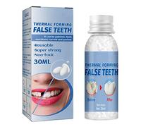 Tooth Repair Granules 30ml,Teeth Repair Kit,Reusable Temporary Tooth Repair Kit Fitting Beads,Moldable Fake Teeth and Thermal Beads Replacement Kit