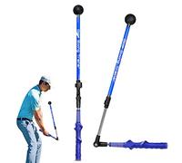 Toothbace Golf Swing Trainers, Golf Grip Training Aid, Correttore di Movimento Pieghevole dell'allenatore Dell'Oscillazione del Golf per Mano Destra e Sinistra (Mano Destra Blu)